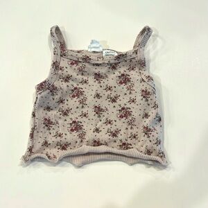 Jamie Kay Floral Cropped Tank - Size 2 year